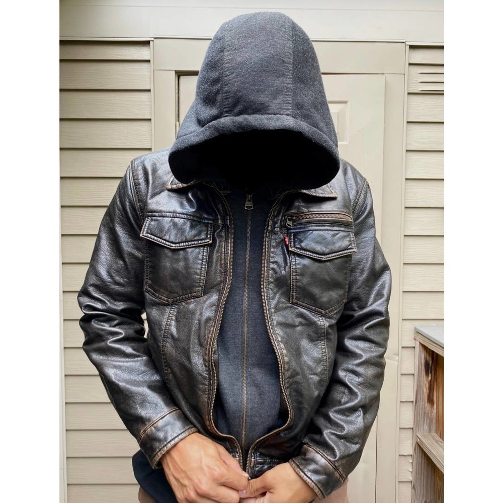 Levi’s Leather Sherpa Jacket
